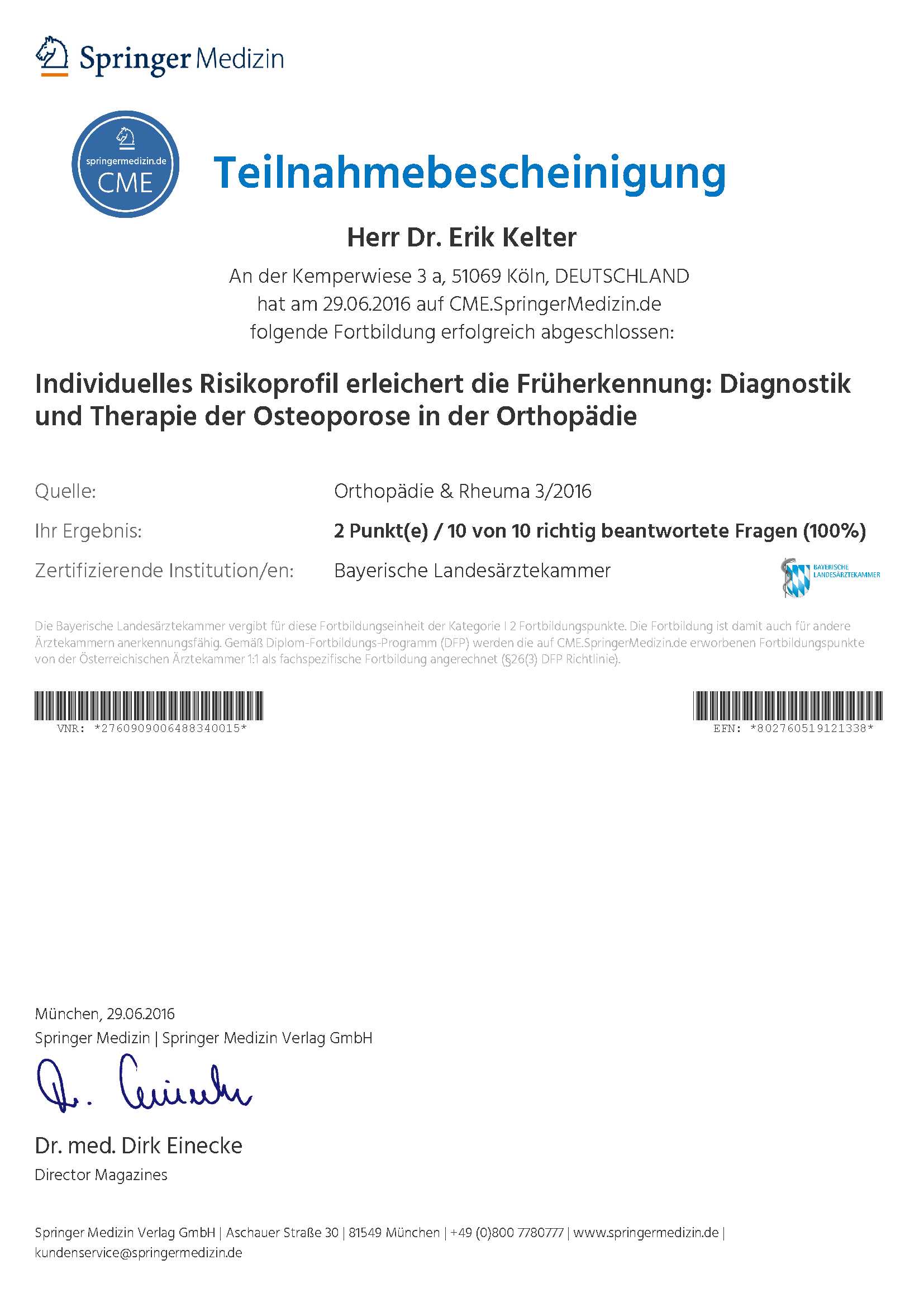 -06-29-Orthopdie Rheuma 3 2016 Individuelles Risikoprofil erleichert die Frherkennung Diagnostik und Therapie der Osteoporose in der Orthopdie